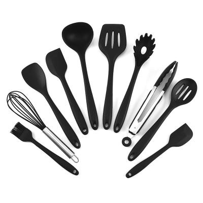 China 10pieces Silicone Shovel Spoon Brush Baking Stocked Barbecue Cooking Kitchen Utensils Set for sale