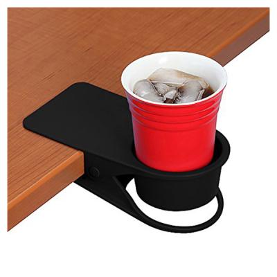 China Plastic Coffee Cup Holder Clip Thickening Table Side Bottle Water Cup Holder Storage Clip Large for sale