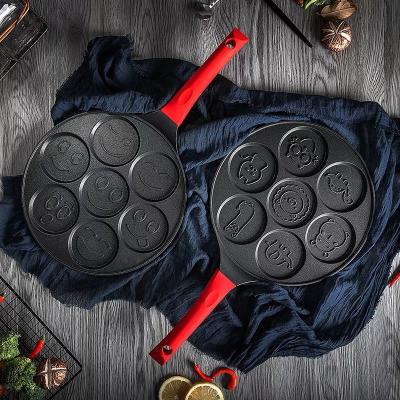 China 26cm Non-slip Stocked Pot Bake Pan Frying Pan Non-Stick Baking Pan Breakfast Mold Home Supplies Deep Fryer Pan for sale