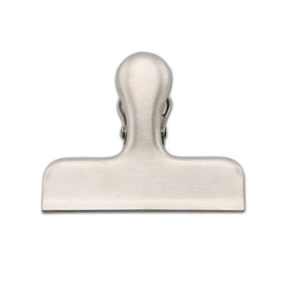 China Stainless Steel Seal Handle Food Sealing Clamp Clip Folding Tight Powder Food Package Bag Chip Bag Clips For Air for sale