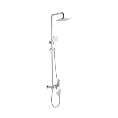 China With slide bar China factory directly supply cheomeplated brass shower set booster nozzle wall mounted for sale