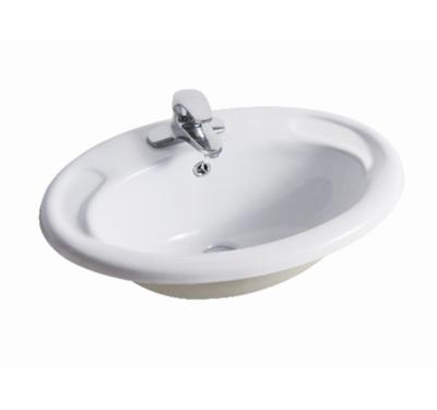 China Wholesale Easy Clean Bathroom Basin Designer Classic Ceramic Hand Wash Sinks Fashion White Basin for sale