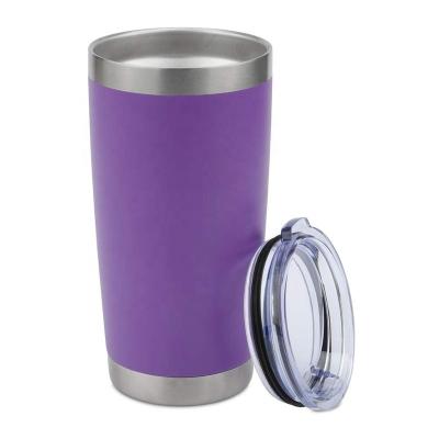 China Besery Sustainable High Quality 20oz Stainless Steel Double Wall Vacuum White Coffee Travel Mug for sale