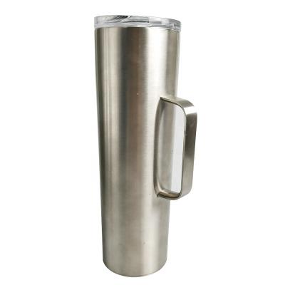 China Sustainable Factory Directly Sell 20oz 304 Stainless Steel Lean Tumbler With Handle for sale