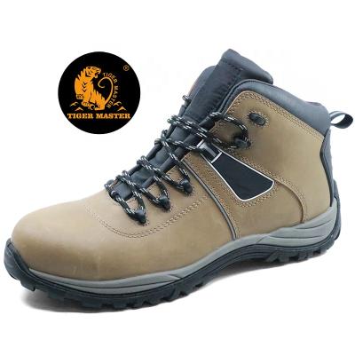 China CE Compound Slip Cap Toe Oil Proof Puncture Proof Safety Resistant Leather Coating Working Boots With Compound Toe for sale