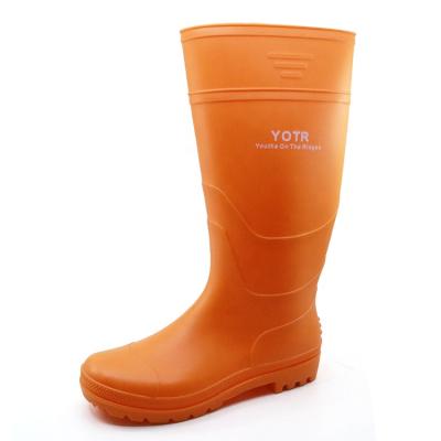 China Oil Resistant Unsafeaty Garden PVC Waterproof Lightweight Rain Boots For Work for sale