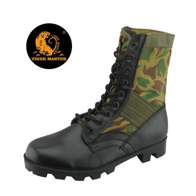 China Anti Slip Toe Men Safety Army Personal Protective Steel Jungle Acid Shockproof Heavy Duty Oil Slip Military Boots for sale