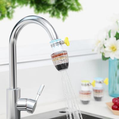 China Hotel Kitchen Faucet Six-Layer Water Filter Splashproof Faucet for sale