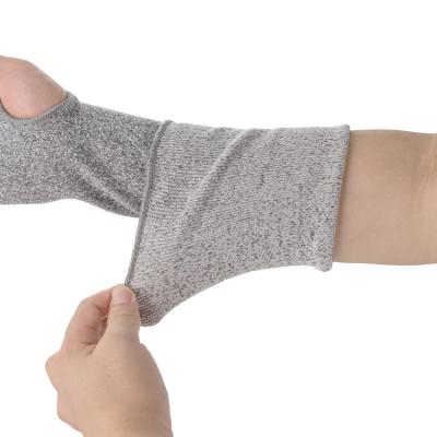 China Tubing Wholesales Anti Cut Arm Protection Knit Elbow Length Arm Sleeves For Industry Work for sale