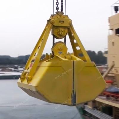 China Mechanische Maschinenhälfte Crane Grabs Two Rope 4 CBM haltbar zu verkaufen