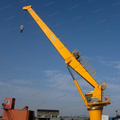 China Guindaste duro do suporte do crescimento de 25T20M para o navio na plataforma ou em bens a pouca distância do mar das cargas à venda