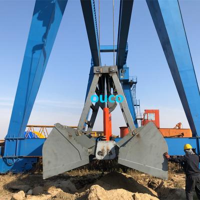 China 15cbm Clamshell Grab Bucket Wireless Fernbedienung für Schüttgut zu verkaufen