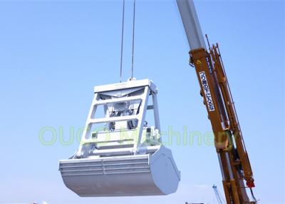 China Clamshell Wireless Remote 2 Peel 50 CBM Grab Bucket Crane for sale