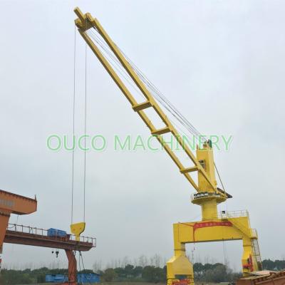 China Het drijven 20t Mobiele Op rails gemonteerde 30M Marine Cranes Te koop