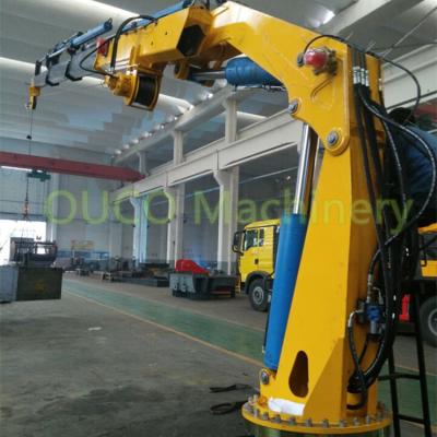 China Vouwend Hydrauli 6m Gewrichtsboom 2T Crane Grab Bucket Te koop