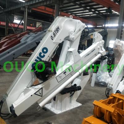 China 8m Folding 0.6t Remote Control Ship Deck Cranes for sale