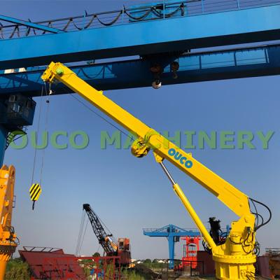 Chine Marine Hydraulic fixe 10m/grue télescopique boom de la minute 20m à vendre