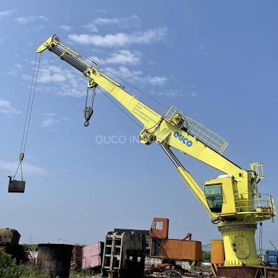 China 1.5t 36.6m Zeevoetstuk Opgezet Crane Telescopic Boom Hydraulic Pedestal Te koop