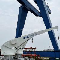 China 2T 5M Telescoping Boom Crane For Barge Offshore Pedestal Marine for sale