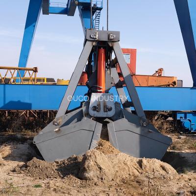 China 12 hydraulische Maschinenhälfte CBMs Q355 Crane Grab Bucket Radio Remote zu verkaufen