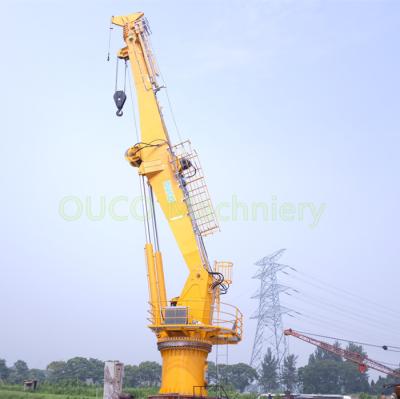 China 1.5t 36m de Telescopische veilige en efficiënte materiële behandeling van Boomcrane electric hydraulic offshore Te koop