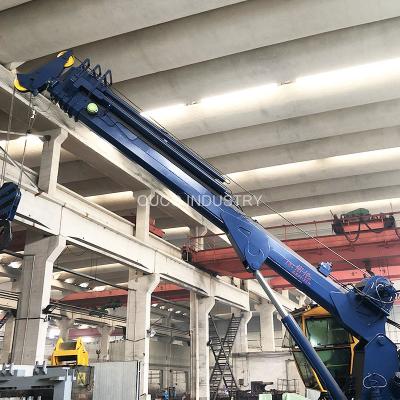 China 1t30m en 0.85t31m Voetstuk Telescopische Boom Crane Easy Operation Te koop