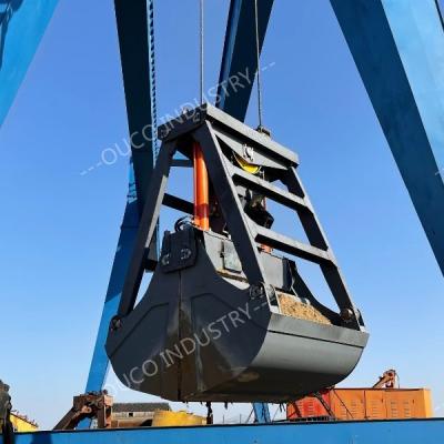 China 3 Seil-Fernsteuerungszupacken Marine Crane Excavator Clamshell Bucket des Kubikmeter-2 zu verkaufen