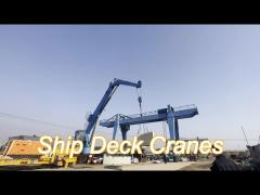 8t active heave-compensated subsea crane with knuckle boom