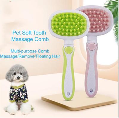 China Cat Massage Brush Comb Cleaner Dog Puppy Pet Seal Soft Soft Soft Hairs Stocked Cleansing Quickly For Golden Retriever for sale