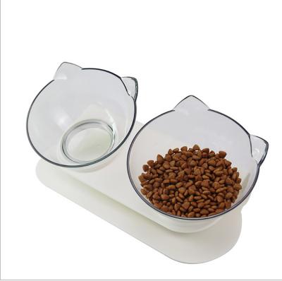 China Non-Automatic Pet Rolls Drinking Feeder Cat Puppy With Raised Feeding Pet Dish Water Feeder Dog Food Supplies Small Dog Accessories for sale