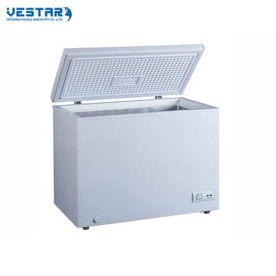 China NEW COMPRESSOR Home Appliances White Deep Double Door Chest Freezer for sale