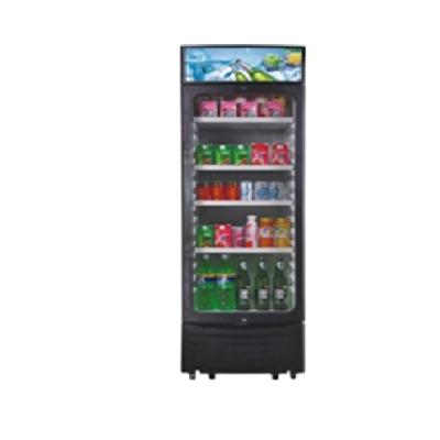 China 220V R134a 120L 170L cheap frost free glass door mini fridge freezer with handle and key for sale