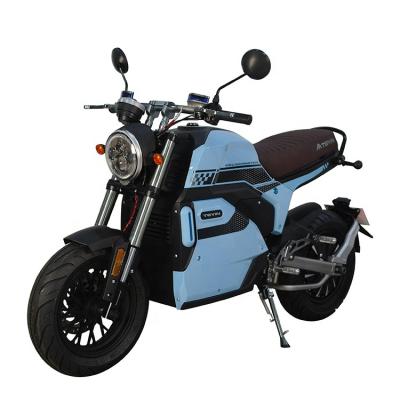 China New electric scooter V6 for city delivery blue and black citycoco fashion electric motorcycle 1500W72V 12'; ° for sale