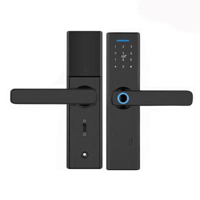 China Wifi Home Tuya Electronic Electric APP Smart Wifi Lock,Digital Fingerprint Door Lock Biometric IC Password for sale