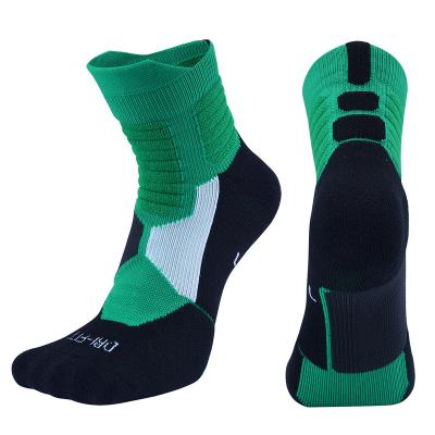 China Sustainable Premium Socks Thick Cushioned Basketball Mens Sports White Socks for sale