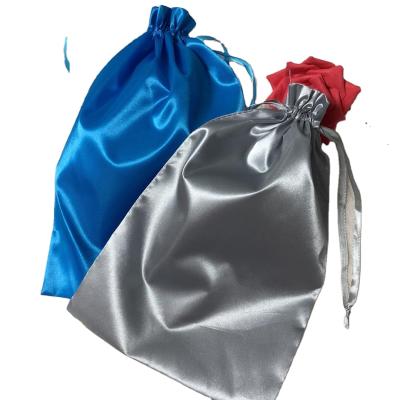 China Recyclable Quality Hair Extension Satin Bag Silk Waist Bag Hair Wrapping and Hanger for sale