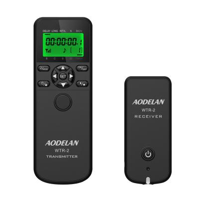 China AODELAN Wireless Interval Timer Timer Shutter Remote Control Time-lapse for Canon Nikon Sony Panasonic Olympus Fujifilm WTR-2 for sale