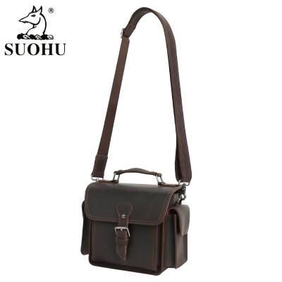 China SUOHU Fashionable Durable Quality Small Camera Bag Launch Waterproof Custom Shoulder Bag Travel Leather Camera Bags For Photography for sale