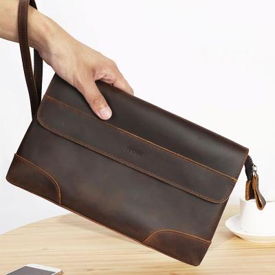 China RFID SUOHU Purse Men Leather Clutch Bag Long Business Latch Large Capacity Hoder Card Phone Luxury Male Money Bag for sale