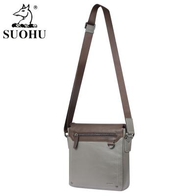 China Custom Vintage 2021 New Style Square Zipper Bag Men High Quality Simple Cross - Body Bag Unisex Messenger Bag for sale