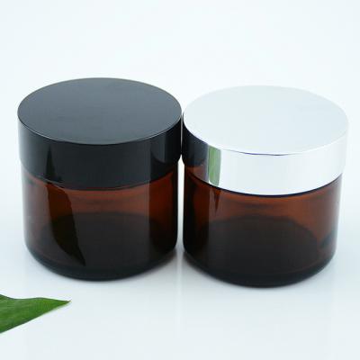 China 5g 10g 30g 50g 100g Cosmetic Container 5g 10g 30g 50g 100g Clear Black Blue Amber Frosted Aluminum Cosmetic Container Face Eye Cream Jar Face Care Container Lid Ring Pull for sale