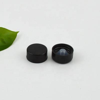 China Refillable Bakelite Cap 22 Mm Black Screw Cap For 4 Oz Boston Round Glass Bottle for sale