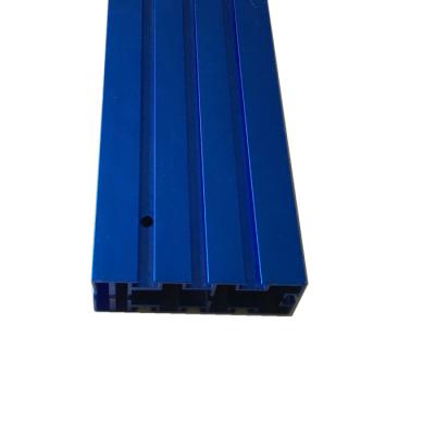 China Decorations Blue Anodizing Aluminum Profile CNC Process for sale