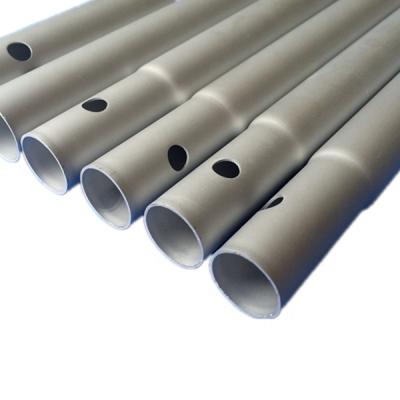 China Construction industry custom 6063 anodized aluminum tube process manufacturing /aluminum tube to make reduce diameter process for sale