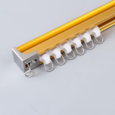 China Industrial Gold Anodizing Aluminum Curtain Track for sale