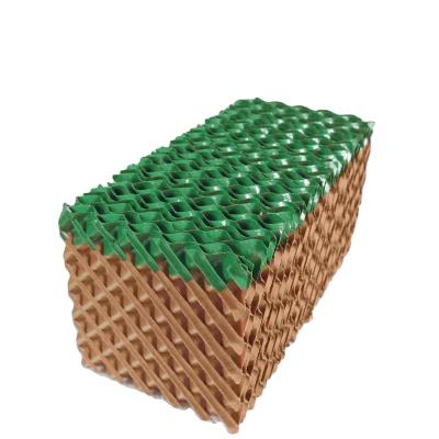 China Farms Top quality and good price one side green-coated colour honey cellulose paper evaporative cooling pad for sale