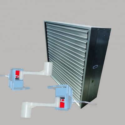 China Factory Direct Sales Galvanized Wall Mounted Greenhouse Farm Poultry Swing Drop Hammer Fan Ventilation Industrial Exhaust Fan With Shutter for sale