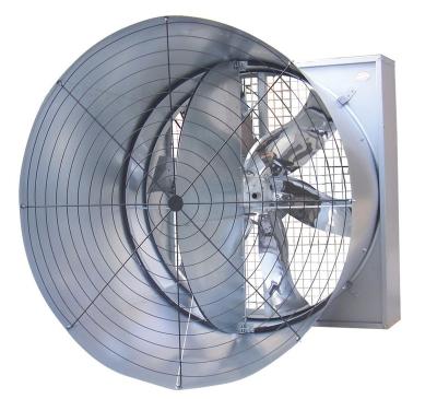 China food & Beverage Factory 54inch Butterfly Cone Fan Poultry House Double Door Cone Fan Chicken Farm Greenhouse Industrial Exhaust Fan for sale