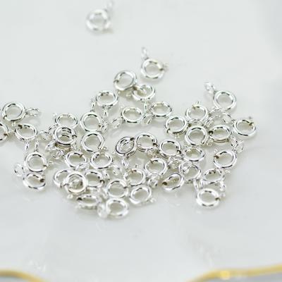 China 925 Sterling Silver Hotsale Manufacturer Wholesale 925 Sterling Silver Spring O-ring 5.0 Standard Jewelry Clasp for sale