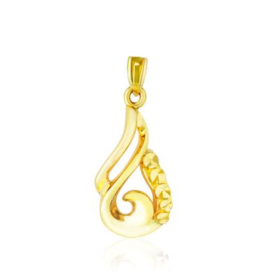 China 2021 Classic New Style Design Classic Shape 18k Solid Gold Material Women's Gold Pendant For Women for sale